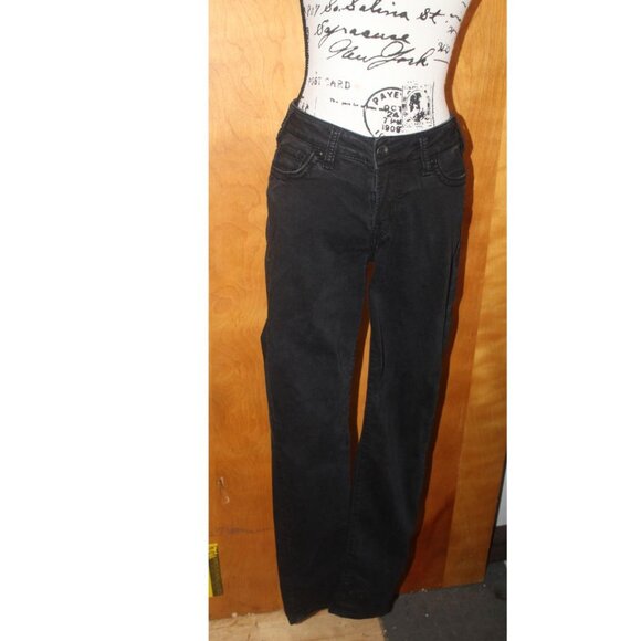 Silver Suki Mid Super Skinny Jeans Fluid Denim Black 30/31 - Picture 3 of 11